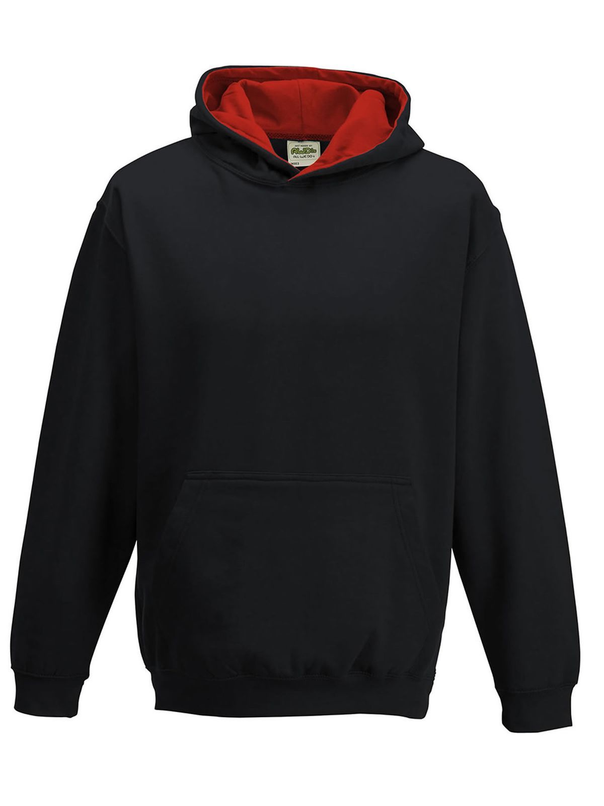 jet black-fire red